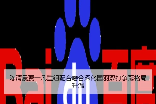 陈清晨贾一凡重组配合磨合深化国羽双打争冠格局升温
